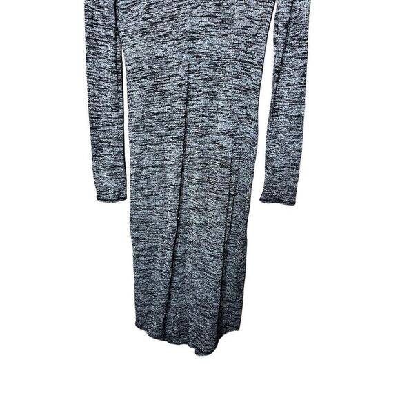 Aritzia Wilfred Free Lisiere Bodycon V-Neck Heathered Midi Dress Size Small - Picture 3 of 8